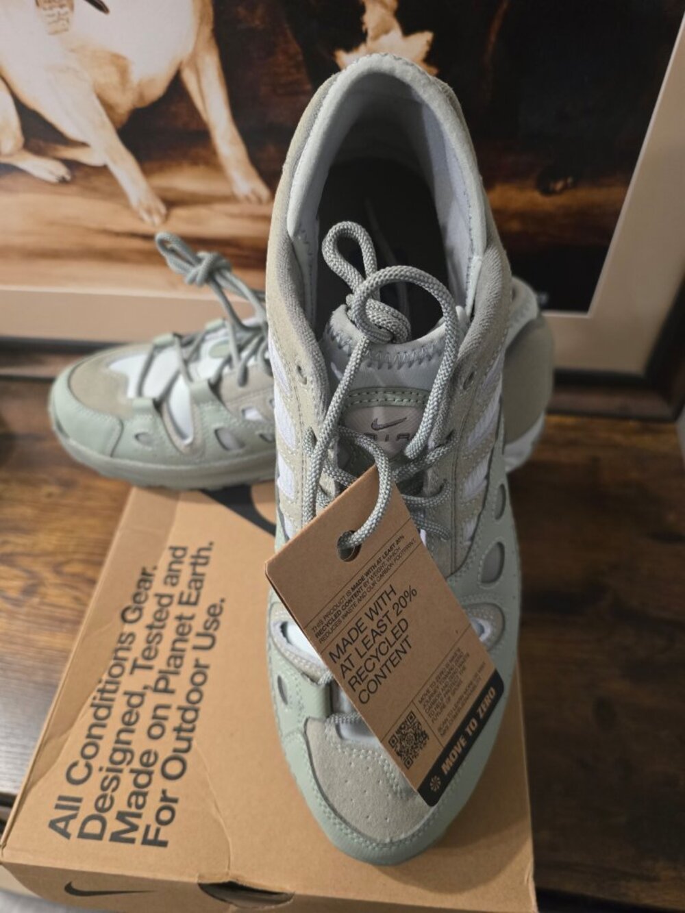 Nike ACG Air Exploraid Jade Horizon and White FV2925-300 Men's Sz 11 Hiking NEW - Picture 3 of 14